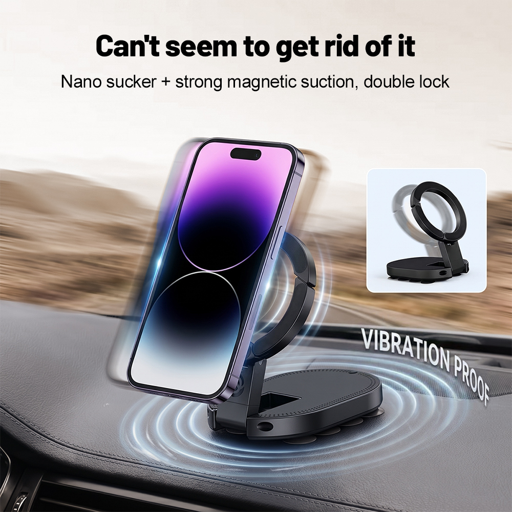 Ceramic Tile Floor - 360° Rotation 3‑In‑1 Suction Cup Magnetic