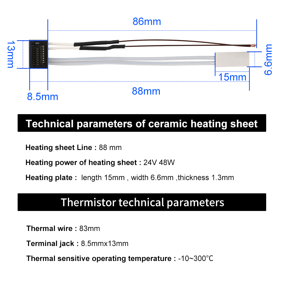 For Bambu Lab Hotend V2.0 V3.0 - огляд і ціна Ceramic Heat Emitter