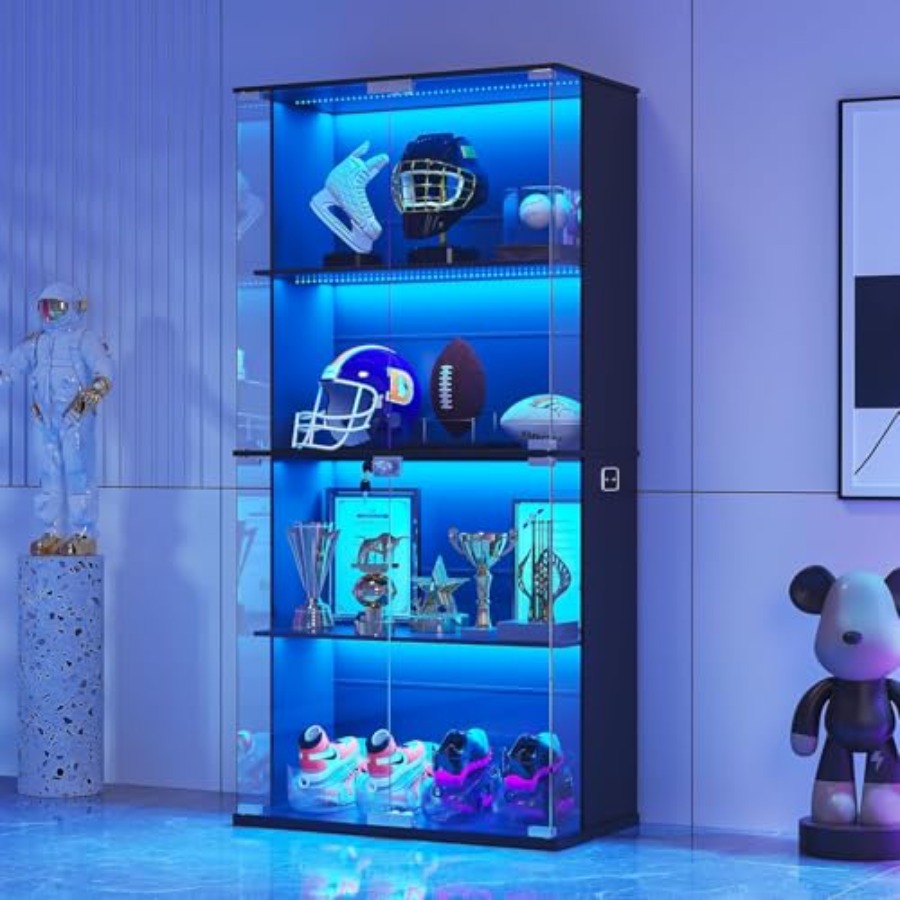 Black Display Cabinet with Gla - огляд і ціна Glass Door Hinge